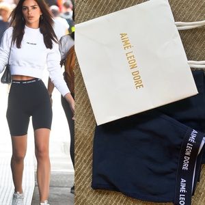 NEW W BAG | Aimé Leon Dore Dark Navy Biker Shorts
